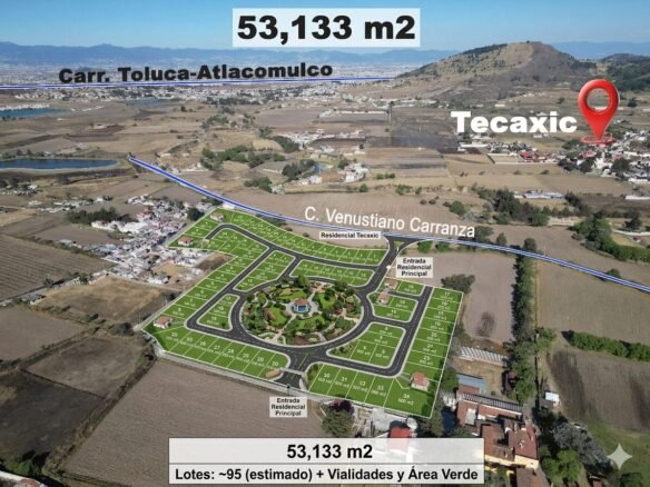 terrenos en venta en valle de Toluca, zinacantepec, metepec